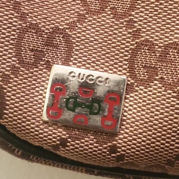 Authentic Gucci  Monogram Brown Shoulder Bag - Picture 2 of 16